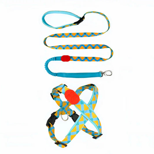 Magic Yellow Dog Set - Harness & reflective Leash