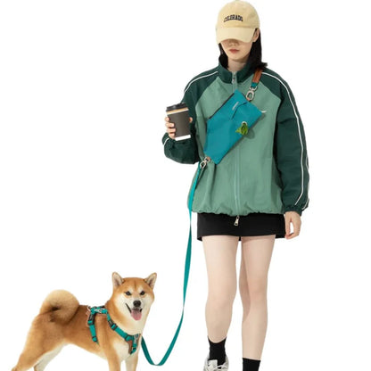 Comfort Green - dog "Free hands" Leash 4-in-1