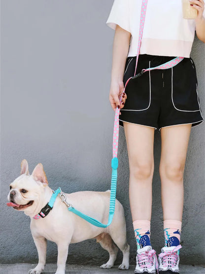 Magic Pink - reflective Dog Collar AntiPull