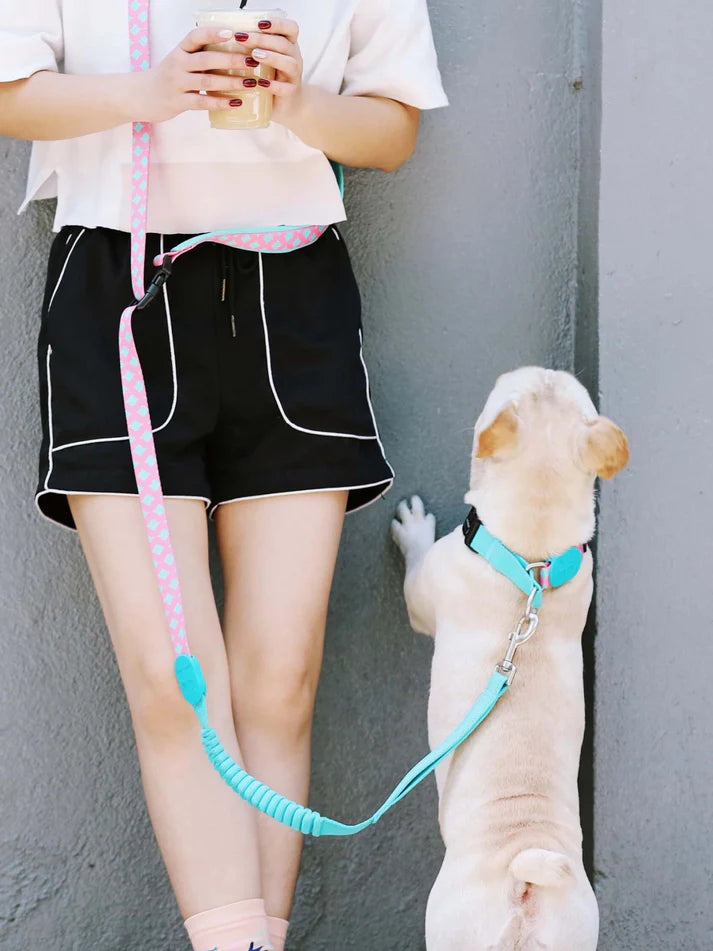 Magic Pink - reflective Leash 3-in-1